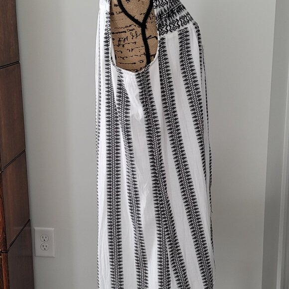 New Directions Curvy White & Black Sleeveless Dress 1X Lined - Picture 2 of 12